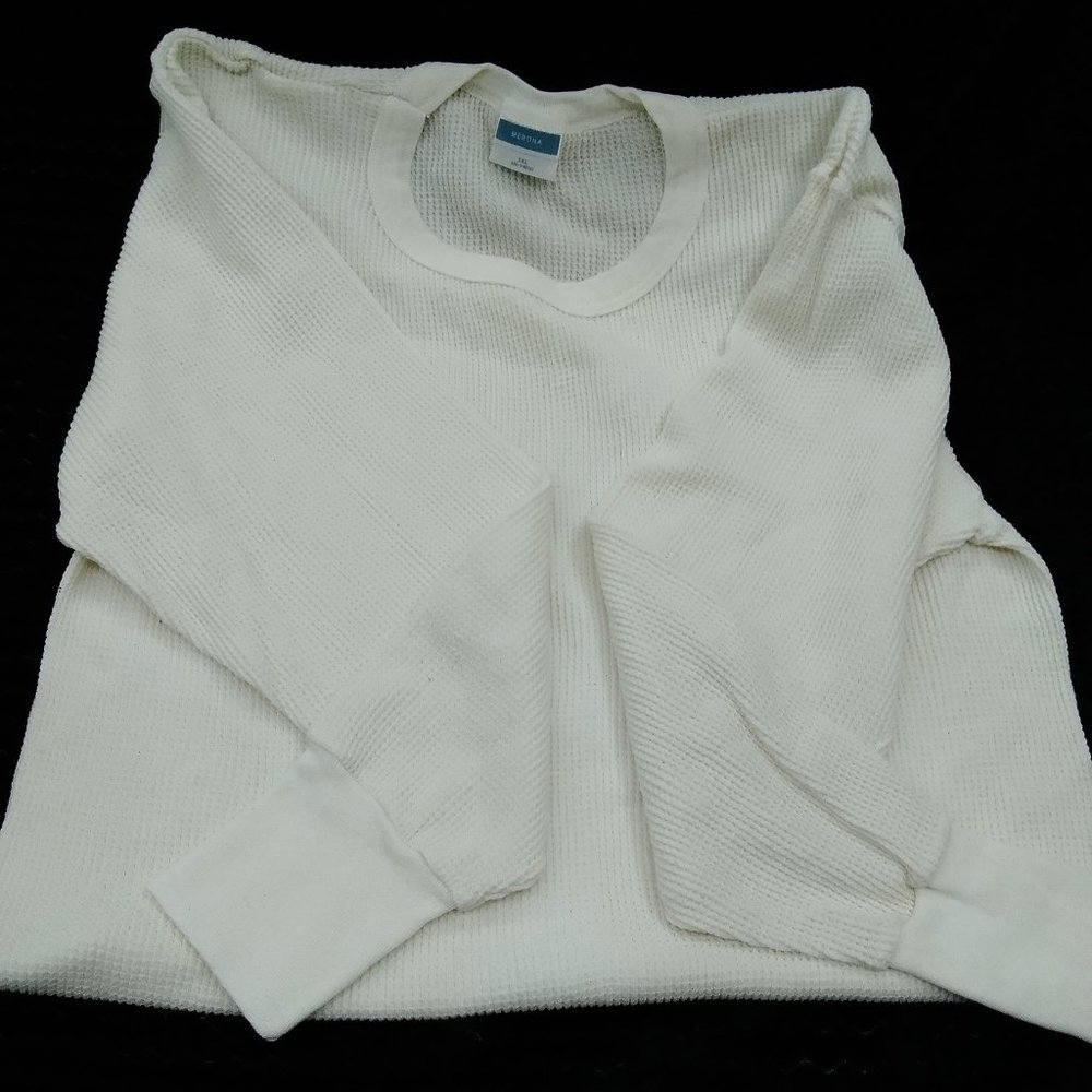 Mens 2XL Merona brand thermal shirt in cream